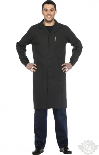 Халат мужской темный