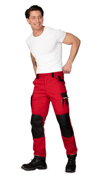 Брюки мужские "Сюрвейер" красный/чёрный