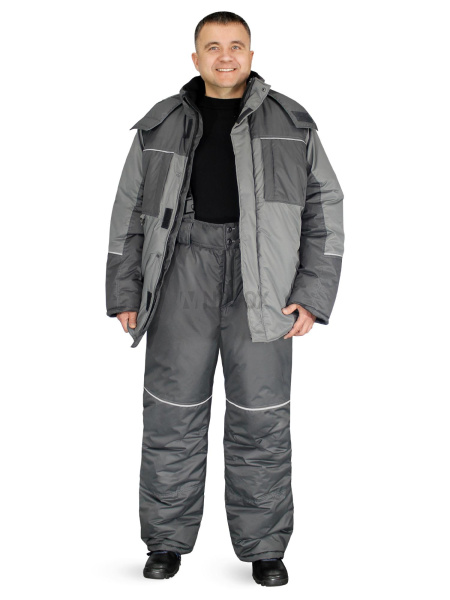 Костюм утепленный "ДРИМ" куртка+брюки, цв. т.сер/сер