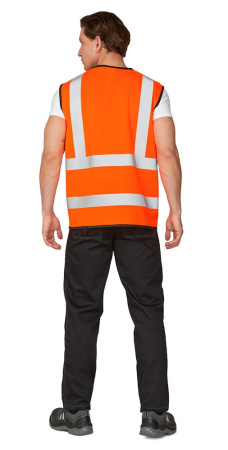 Жилет сигнальный "Ультра" оранжевый, 4СОП