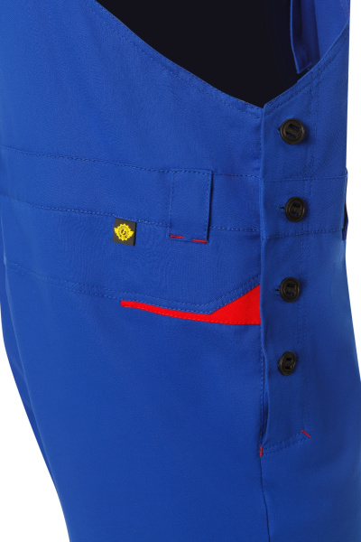 Полукомбинезон ТЕЙКЕР Металл фри василек/красный