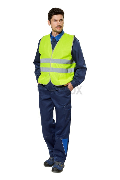 Жилет сигнальный с 2 СОП цвет лимон