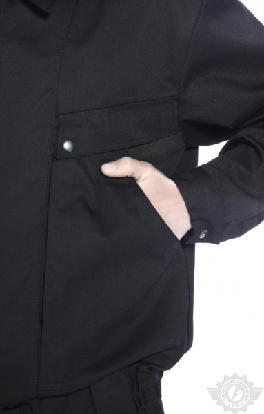 Костюм "Страйк" летний, куртка, брюки, черный