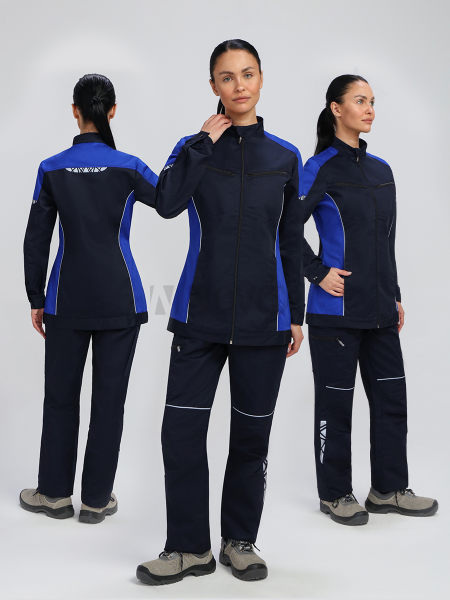Куртка женская ProfLineSpecialist (тк.Смесовая,240), т.синий/васильковый 