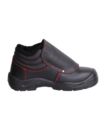 Ботинки СВАРЩИК, кожа, ПКП, иск. мех, ПУ-Нитрил