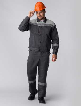 Костюм "Лигор-2" СОП У. (тк.Смесовая,210) п/к, т.серый/св.серый