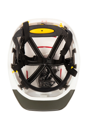 Каска РОСОМЗ АБСОЛЮТ ПРЕСТИЖ с храповым механизмом, белая, арт. 783717