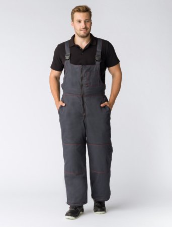 Полукомбинезон зимний "Флофт" (тк.Твил,210), т.серый