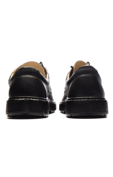 Полуботинки АЛМИ ДИМА кожаные мужские арт 7081 07101 ПУ, черные