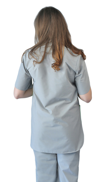 Костюм женский "Октава" серый с розовым