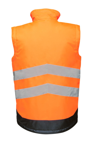 Жилет РЕГАТТА ПРОФЕШИОНАЛ ХАЙ-ВИС ПРО ИНСУЛЭЙТИД утепленный сигнальный TRA 840 оранжево-синий