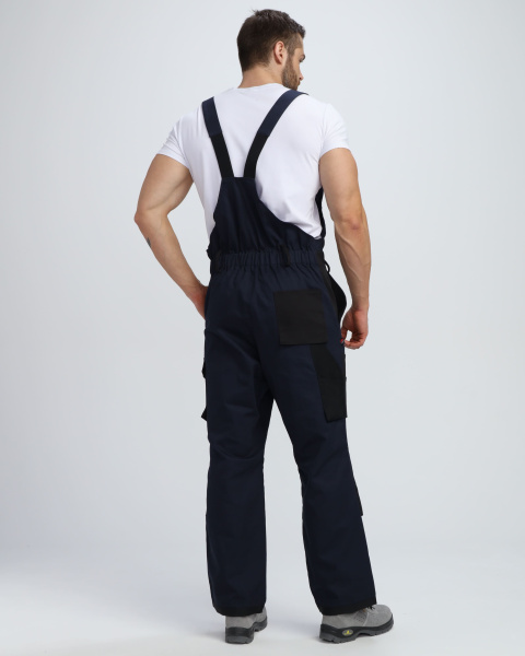 Полукомбинезон Милан NEW CH МВО (тк.Смесовая,270), т.синий/черный