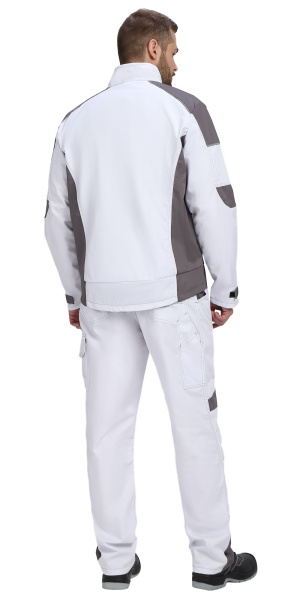 Куртка ЦИТРИН белый со средне-серым (ЧЗ)
