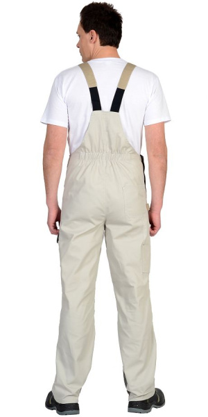 Полукомбинезон "КАСПИЙ", молочный с оливой и песочным и СОП тк.Rodos