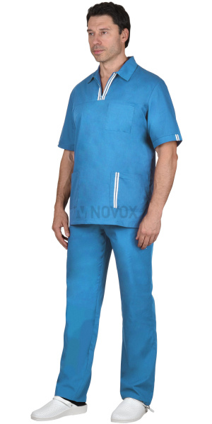 Костюм "ВИКТОР" мужской голубой