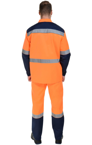 Костюм Коммунальщик сигнальный оранжевый/т.синий