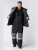 Костюм зимний "Нордхард-2" СОП (тк.Смесовая,250) п/к, черный/серый