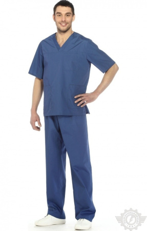 Костюм медицинский мужской "Спец" василек