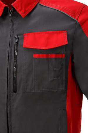 Костюм "STATUS" NEW (Статус), куртка, брюки, графит красный