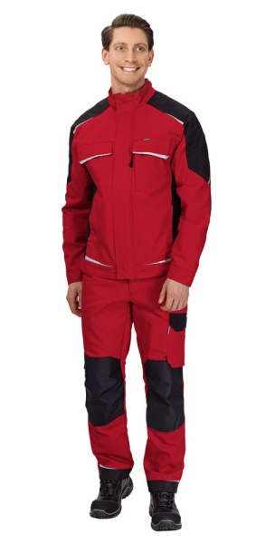 Куртка мужская "Сюрвейер" красный/чёрный