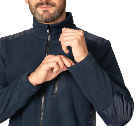 Куртка "Кеми" флисовая без капюшона тёмно-синяя