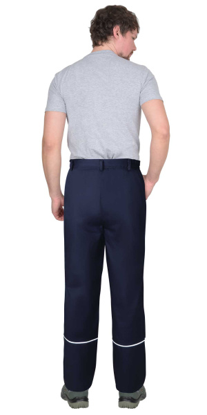 Костюм СИРИУС-МАСТЕР куртка длинная, брюки, синий с черным