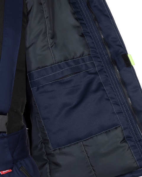 Жилет утепленный ФАВОРИТ мужской, темно-синий с васильковым, 80% ПЭ, 20% ХБ