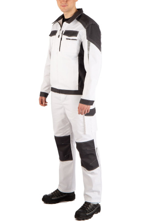 Костюм "STATUS" NEW (Статус), куртка, брюки, белый графит