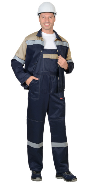 Костюм "ЛЕГИОНЕР" куртка, п/к синий с песочным и СОП (ЧЗ)