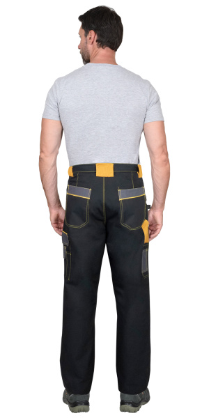 Брюки АГАТ черный с темно-серым