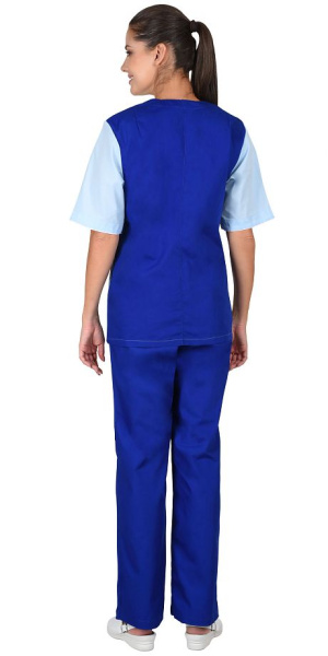 Костюм "ИРИНА" женский светло-синий с голубым