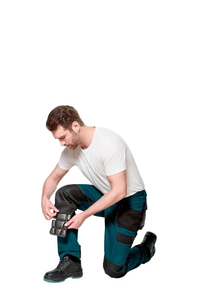 Брюки рабочие мужское летние "Снейк" цвет темно-бирюзовый/черный