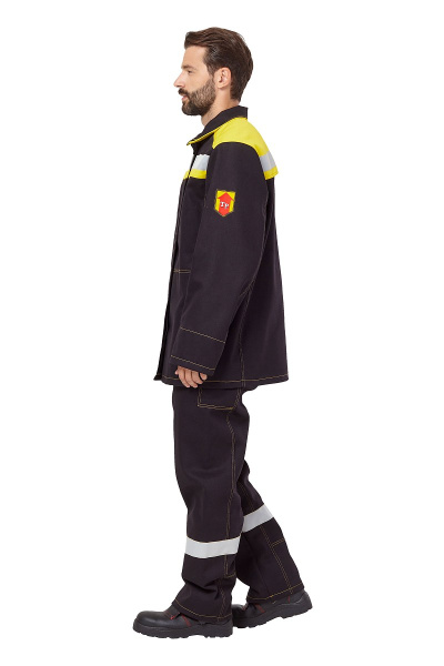 Костюм сварщика мужской летний "Файмер 2" цвет черный/желтый