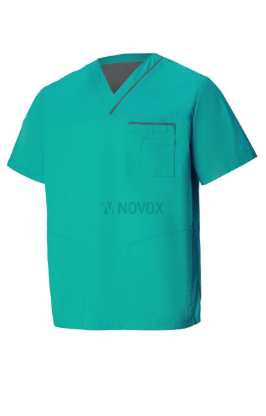 Куртка LINDRED (ЛИНДРЕД) ОРИОН короткий рукав мужская морская волна серая