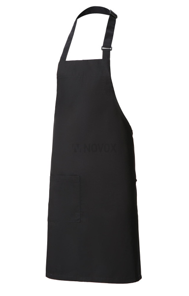 Фартук HORECA (ХОРЕКА) с нагрудником black (черный)