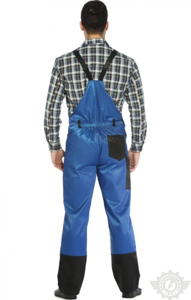 Полукомбинезон "Мастер" василек-черный