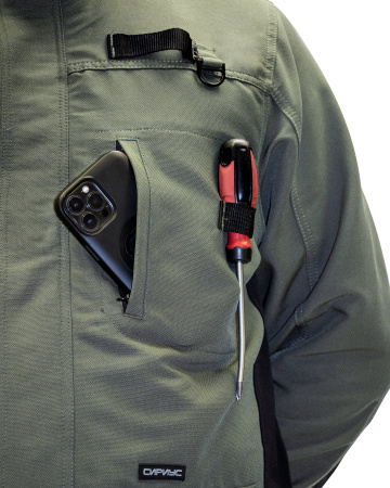 Костюм "Тритон" куртка, брюки хаки с черным, тк. Кошачий глаз