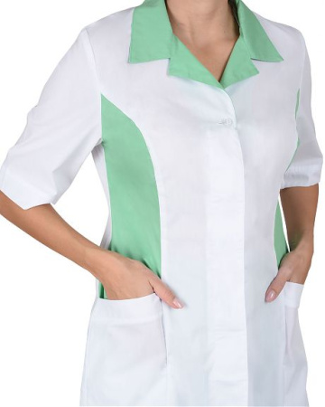 Костюм "ФЛОРЕНЦИЯ" женский белый с салатовым