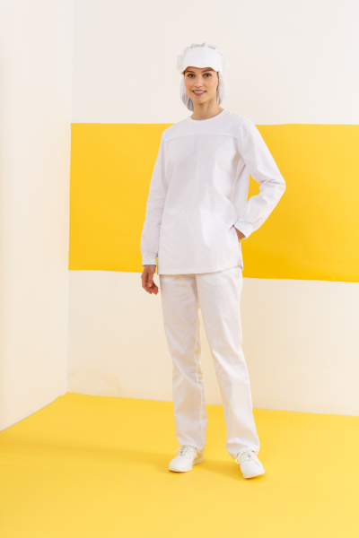 Кепи Эйч- Лайн с сеткой белая