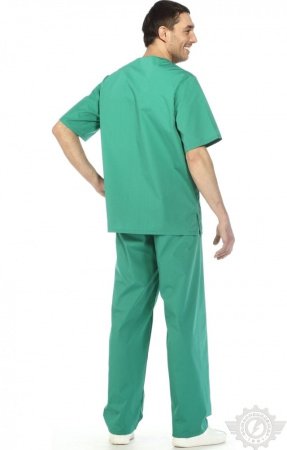 Костюм медицинский мужской "Спец" зеленый