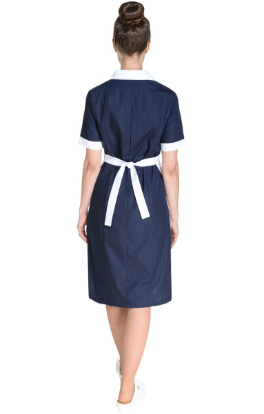 Комплект GRACE (халат и передник) NAVY (темно-синий)