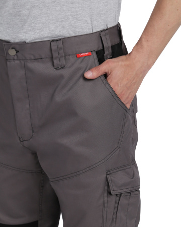 Костюм ЦИТРИН куртка (чз), брюки ср.серый с черным