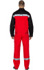Костюм "Мастер-Люкс", куртка, п/к, красный с черным