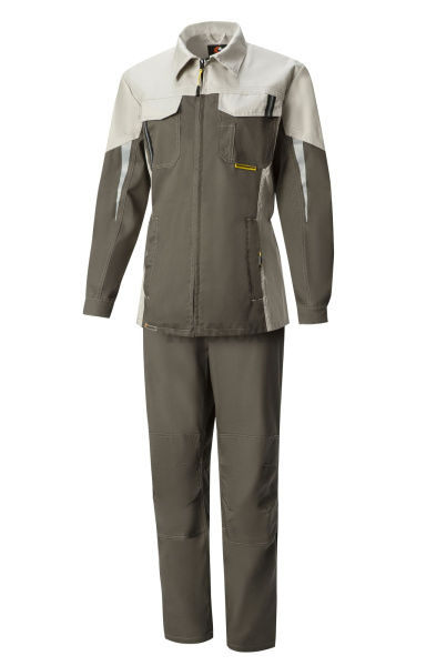 Костюм "STATUS" (Статус) женский, куртка, брюки, серый хаки серый песок