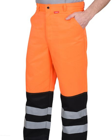 Костюм "МАГИСТРАЛЬ-ЛЮКС" куртка, брюки, оранжевый/черный