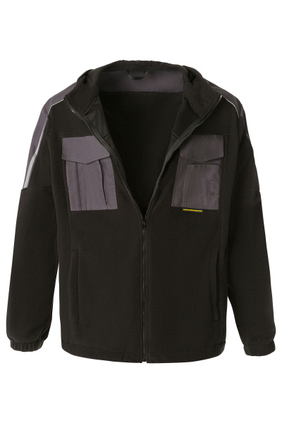 Толстовка Статус (STATUS) комбинированная графит/черная