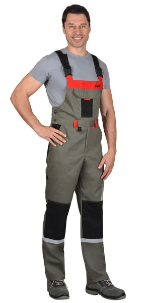 Костюм "СТАН" куртка (чз), п/к,оливковый с черным и красным