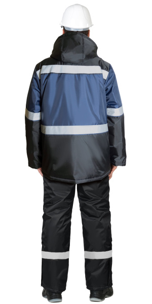 Куртка "ТЕРМИНАЛ", темно-синяя с черным и СОП