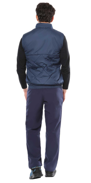 Жилет ЕВРОПА утепленный тёмно-синий
