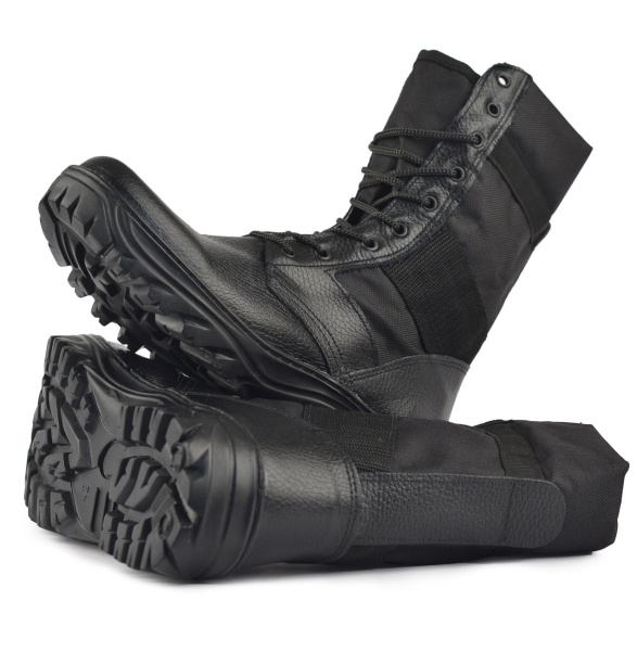 Ботинки с высоким берцем комбинированные "Вымпел" ( уп. 10 пар)